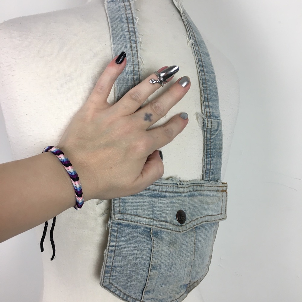 🎈Sale 🎈2 for $10 Lee pocket purse braided bracelet finger tip snake ring